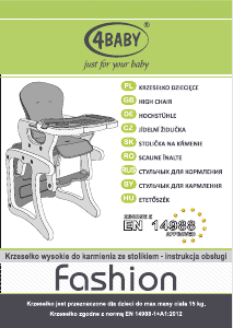 Handleiding 4Baby Fashion Kinderstoel