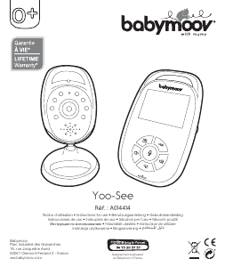 Руководство Babymoov A014414 Yoo-See Радионяня