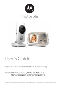 Manual Motorola MBP667CONNECT-3 Baby Monitor