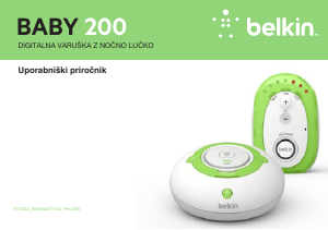 Priročnik Belkin F7C034 Baby 200 Elektronska varuška