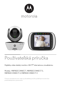 Návod Motorola MBP853CONNECT-3 Detský monitor