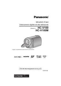 Manuale Panasonic HC-V100MEG Videocamera