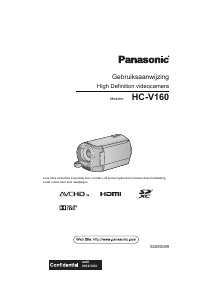 Handleiding Panasonic HC-V160EG Camcorder