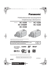 Kasutusjuhend Panasonic HC-V230 Videokaamera