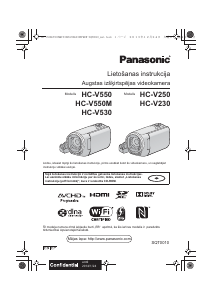Rokasgrāmata Panasonic HC-V230 Videokamera