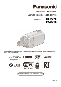 Manual Panasonic HC-V260 Cameră video