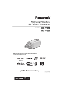 Manual Panasonic HC-V270 Camcorder