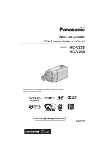 Priručnik Panasonic HC-V270 Videokamera