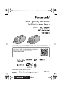 Handleiding Panasonic HC-V380 Camcorder