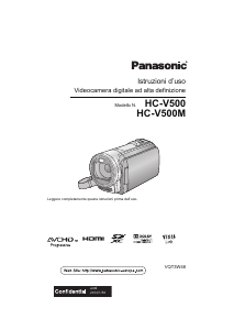 Manuale Panasonic HC-V500MEG Videocamera