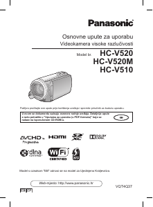 Priručnik Panasonic HC-V510 Videokamera