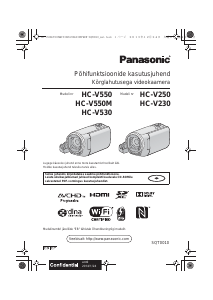 Kasutusjuhend Panasonic HC-V530 Videokaamera