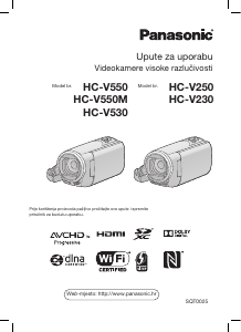 Priručnik Panasonic HC-V550 Videokamera
