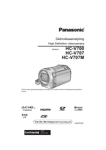 Handleiding Panasonic HC-V700EG Camcorder