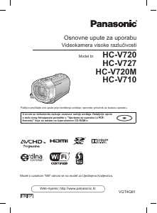 Priručnik Panasonic HC-V710 Videokamera