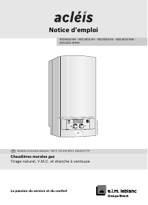 Mode d’emploi e.l.m. leblanc NGLM24-5S acleis Chaudière à gaz