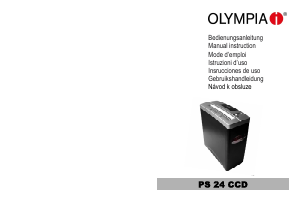 Manuale Olympia PS 24 CCD Distruggidocumenti