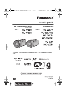 Manuál Panasonic HC-V800EP Videokamera