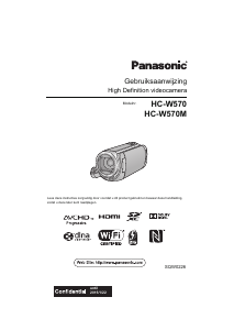 Handleiding Panasonic HC-W570EG Camcorder