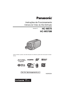 Manual Panasonic HC-W570EG Câmara de vídeo
