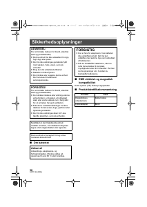 Brugsanvisning Panasonic HC-W580M Videokamera