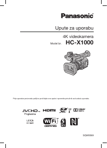 Priručnik Panasonic HC-X1000 Videokamera