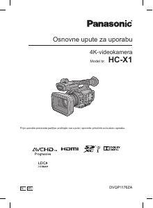 Priručnik Panasonic HC-X1E Videokamera