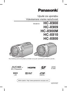 Priručnik Panasonic HC-X900M Videokamera