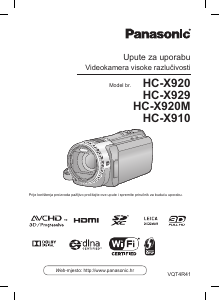 Priručnik Panasonic HC-X910 Videokamera