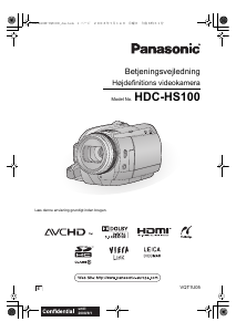 Brugsanvisning Panasonic HDC-HS100 Videokamera
