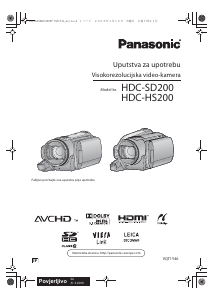 Priručnik Panasonic HDC-HS200 Videokamera