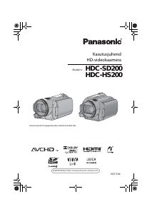 Kasutusjuhend Panasonic HDC-HS200 Videokaamera