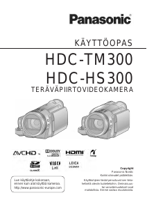 Käyttöohje Panasonic HDC-HS300 Kameranauhuri
