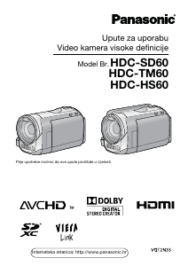 Priručnik Panasonic HDC-HS60 Videokamera
