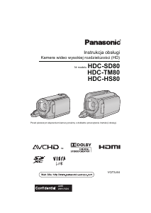 Instrukcja Panasonic HDC-HS80EP Kamera