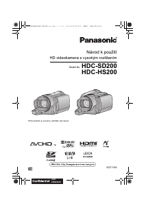 Manuál Panasonic HDC-SD200 Videokamera