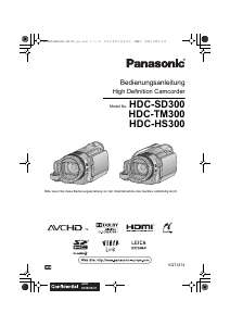 Bedienungsanleitung Panasonic HDC-SD300 Camcorder