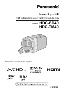 Manuál Panasonic HDC-SD40 Videokamera
