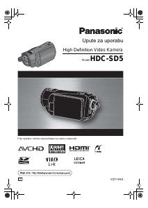 Priručnik Panasonic HDC-SD5 Videokamera