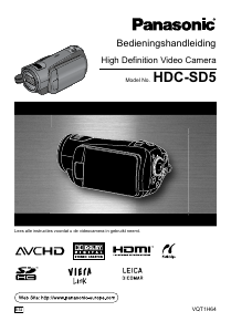 Handleiding Panasonic HDC-SD5 Camcorder