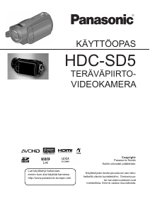 Käyttöohje Panasonic HDC-SD5 Kameranauhuri