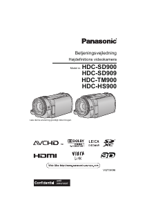 Brugsanvisning Panasonic HDC-SD900 Videokamera