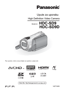 Priručnik Panasonic HDC-SD9D Videokamera