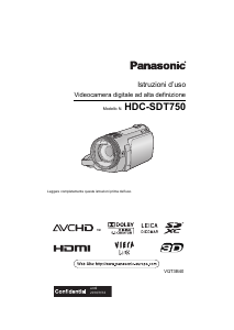 Manuale Panasonic HDC-SDT750EG Videocamera