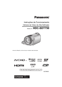 Manual Panasonic HDC-SDT750EG Câmara de vídeo