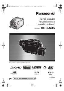 Manuál Panasonic HDC-SX5 Videokamera