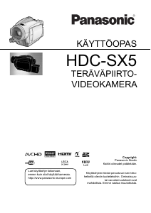 Käyttöohje Panasonic HDC-SX5 Kameranauhuri