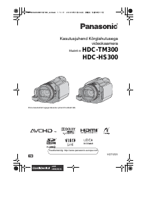 Kasutusjuhend Panasonic HDC-TM300 Videokaamera