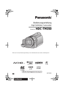 Bedienungsanleitung Panasonic HDC-TM350 Camcorder