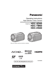 Handleiding Panasonic HDC-TM60 Camcorder